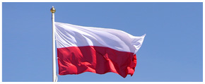 The Polish flag