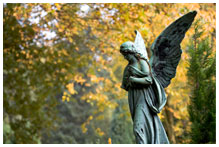 A statue of a Seraph angel